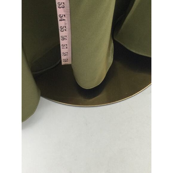 BRIDESMAID AW 16 2X plus green fennel seed satin Meg formal maxi dress NEW B40 - Picture 9 of 11